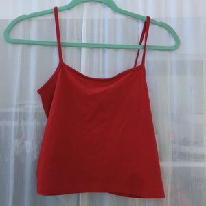 brandy melville red tank top